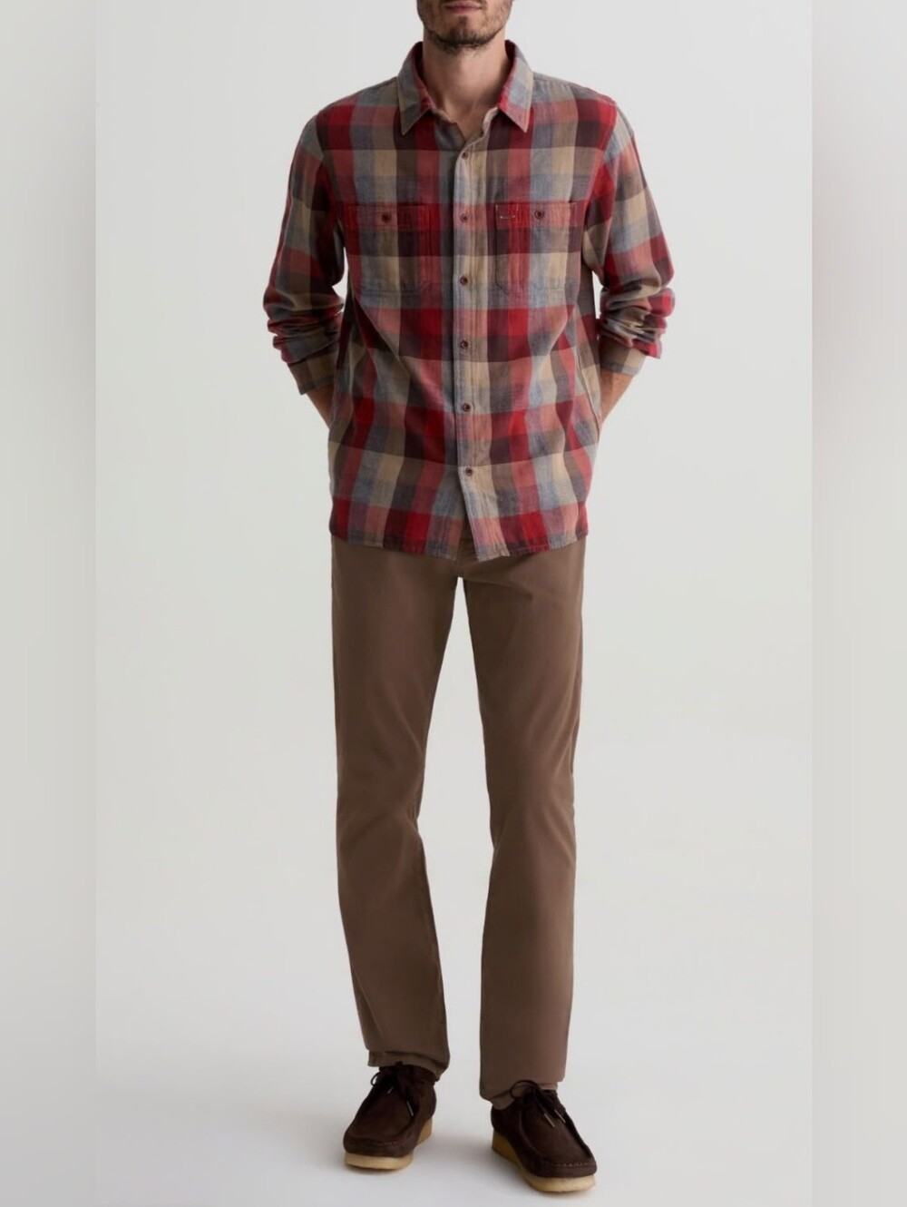 NWOT Ag Adriano Goldschmied Tellis Modern Slim Five-Pocket Tan/Khaki Pants